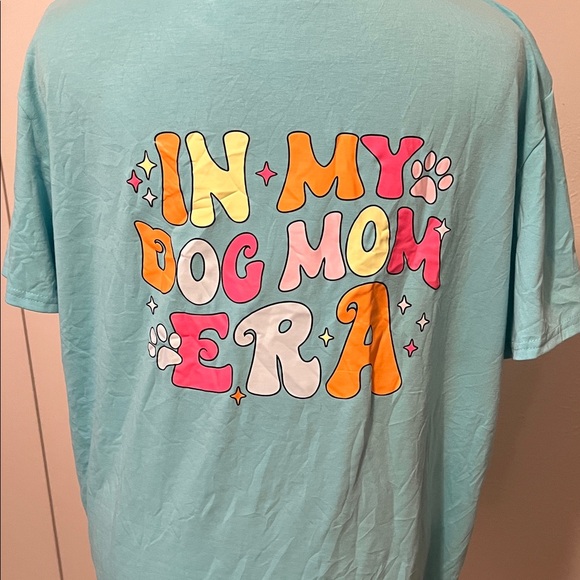 Tops - Dog Mom Era Blue T-Shirt